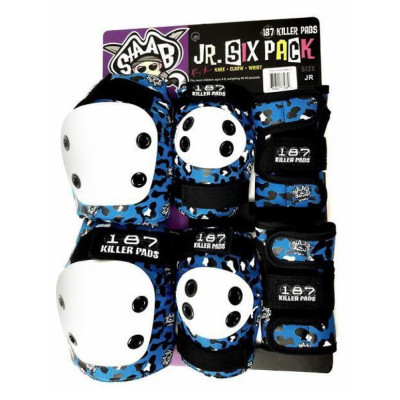187 Killer Pads Jr. Six Pack Set Staab Blue