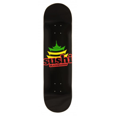 Sushi Pagoda Logo Black 8.125 in