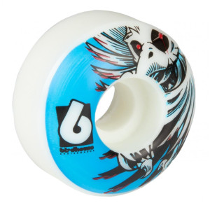 BIR-SKW-0042 Birdhouse Wheels Hawk Spiral White 52mm