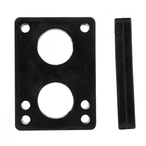 DST-RSR-0050 D Street Risers Soft (Pack of 2) Black 1/2 IN
