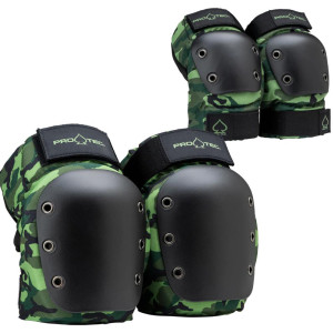 PRT-PCO-0212 Pro-Tec Pads Street Knee/Elbow Pad Set Camo S ADULT