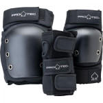 PRT-PCO-2040 Pro-Tec Pads Street gear Junior 3 Pack Open Black YS YOUTH