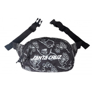 SCA-BAG-0149 Santa Cruz Bag Data Waistpack Black Hands All Over