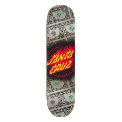 SCR-SKD-2410 Santa Cruz Deck Dollar Flame Dot 8.0
