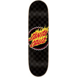 SCR-SKD-2474 Santa Cruz Deck Flame Dot Check 7Ply Birch 8.5in