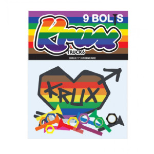 KRX-BLT-0007 Krux Krome Bolts Phillips Hardware Rainbow 1in