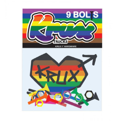 KRX-BLT-0007 Krux Krome Bolts Phillips Hardware Rainbow 1in