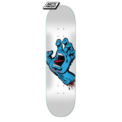 SCR-SKD-2334 Santa Cruz Deck Screaming Hand White 8.25in