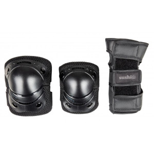SUS-PCO-0002 Sushi 3-Pack Padset Youth 6 - 9 years Black XS YOUTH