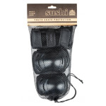 SUS-PCO-0002 Sushi 3-Pack Padset Youth 6 - 9 years Black XS YOUTH