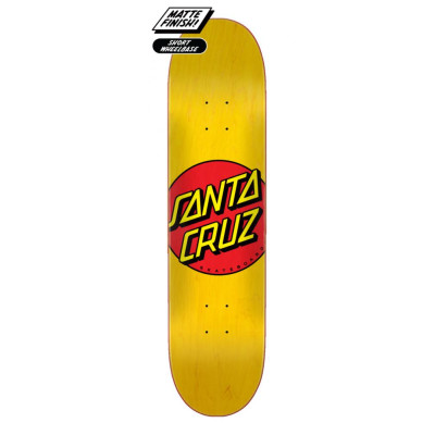 SCR-SKD-2328 Santa Cruz Deck Classic Dot Yellow 7.75