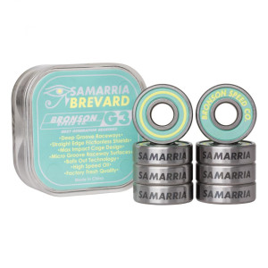 BSC-BEA-0413 Bronson Speed Co. Bearings Samaria Brevard Pro G3 Silver