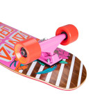 SCR-COM-0925 Santa Cruzer Complete Floral Stripe Street Skate Pink 8.4in