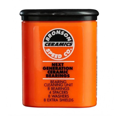 BSC-BEA-0500 Bronson Speed Co. Bearings Ceramic Orange