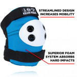 187-PCO-0025 187 Killer Pads Combo Pack Knee & Elbow Red/White/Blue L/XL ADULT